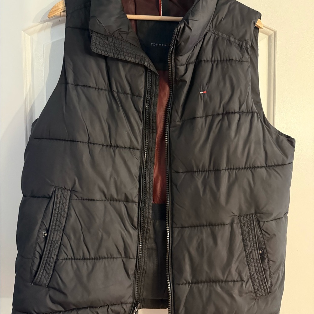 Tommy Hilfiger Charcoal Quilted Vest for Men
